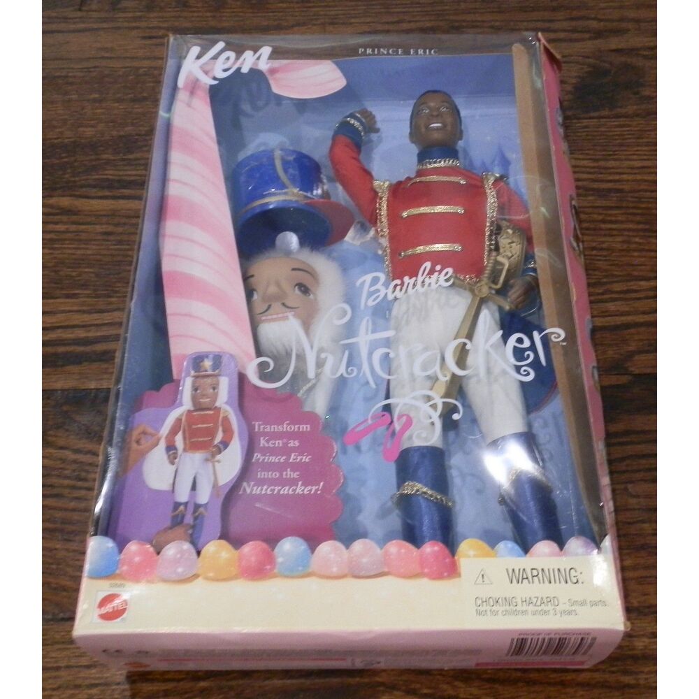 Mattel 2001 Barbie Nutcracker Ken as Prince Eric Doll New in Box